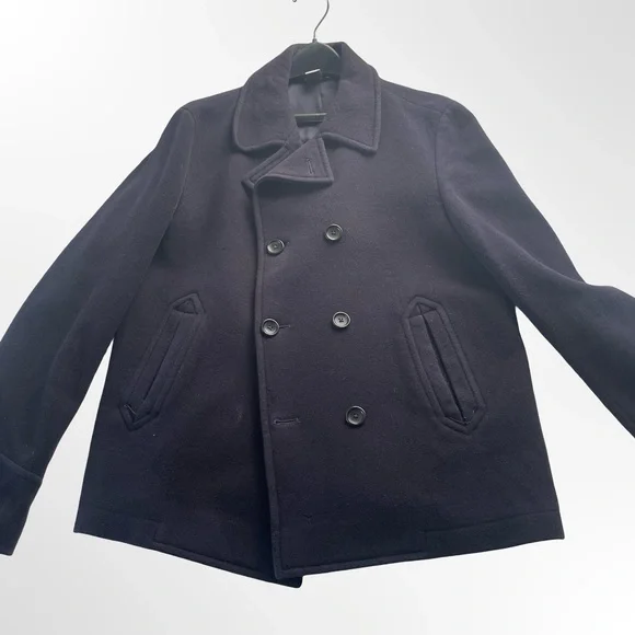 Gap Men's Black / Very dark Navy Peacoat in Size L - Picture 1 of 7